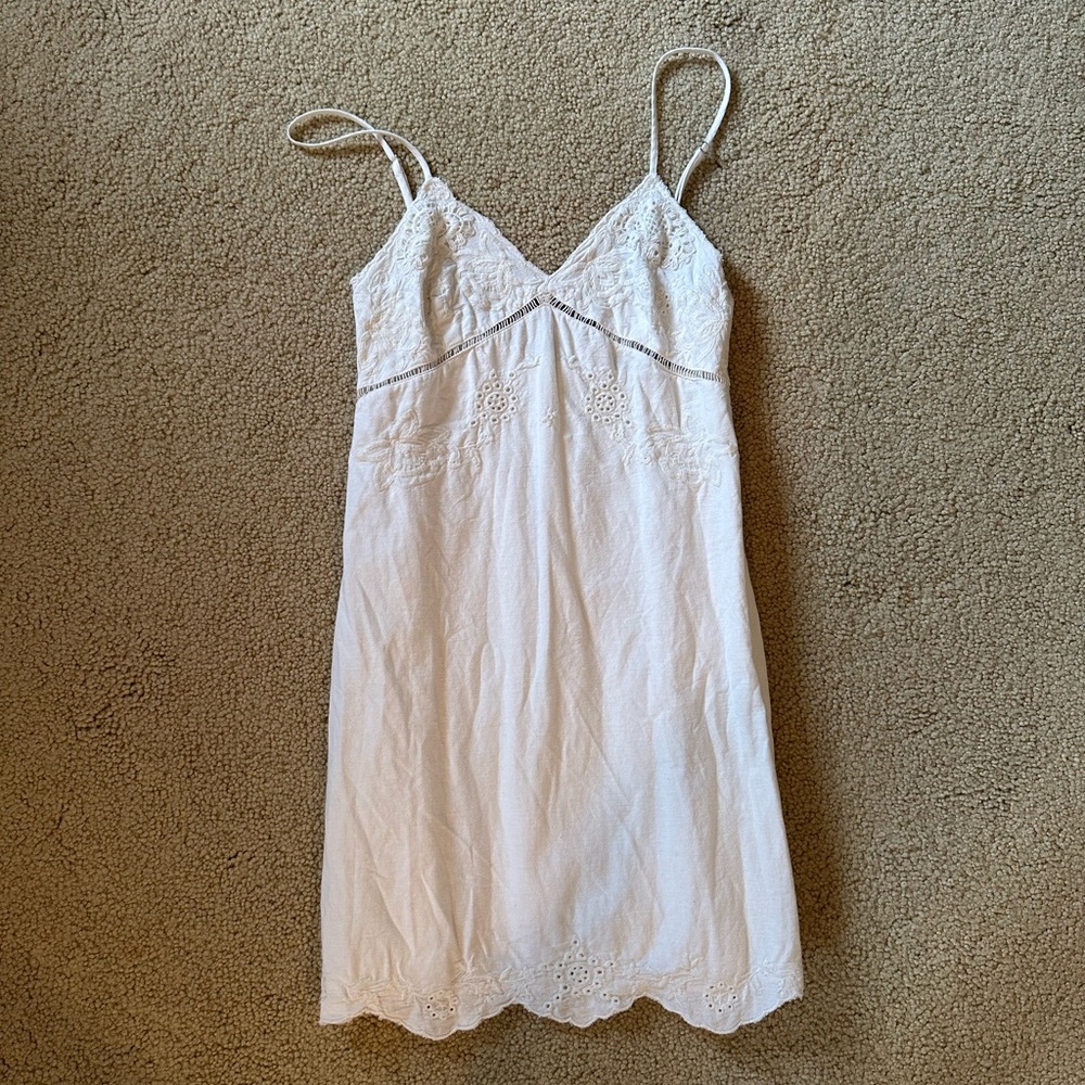 Zara White Lace Mini Dress